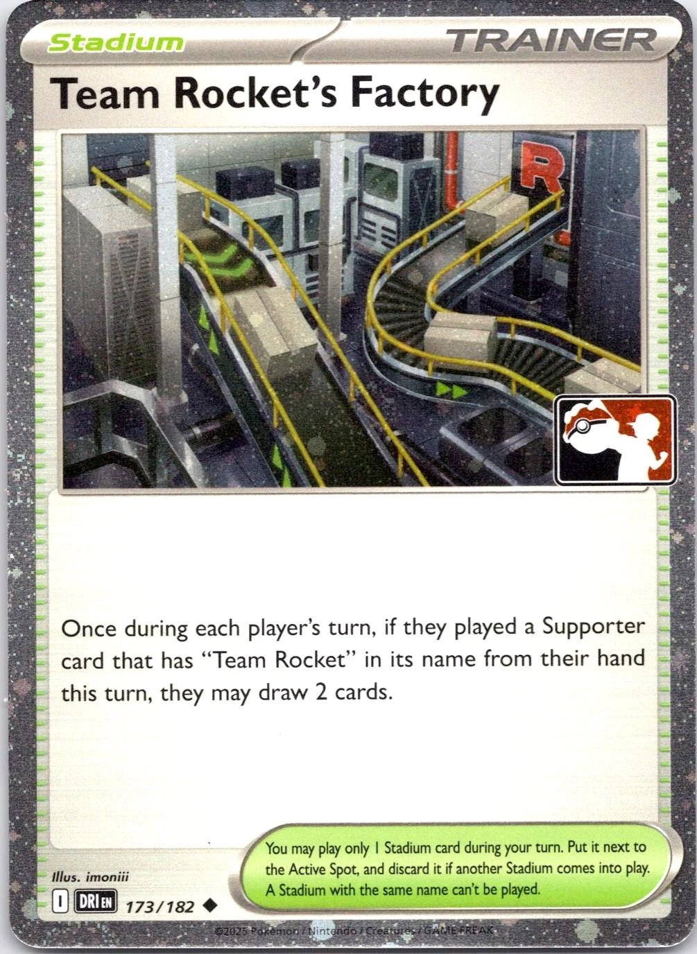 Destined Rivals Team Rocket's Factory [Prize-Pack-Cosmo-Holo] Pokémon card